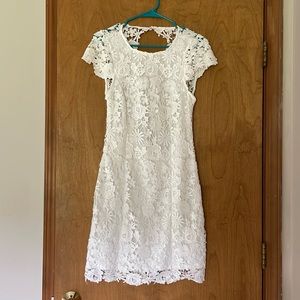 Lulus white lace dress